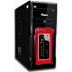 Корпус ATX Kinghun 8619DR; Black&Red; 400W