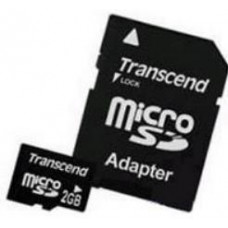 Карта памяти micro SD 2Gb Transcend (TS2GUSD) with SD adapter