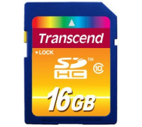 Карта памяти SDHC 16Gb Transcend TS16GSDHC10