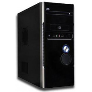 Корпус ATX DeTech 8621DF; Black&Silver; 400W (8621DF-400W)