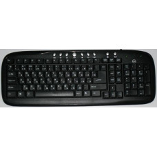 Клавиатура проводная Dellta DL-2308; Slim; Multimedia; USB; Black