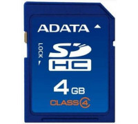 Карта памяти SDHC 4Gb A-Data (ASDH4GCL4-R); Class 4