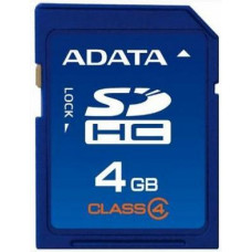 Карта памяти SDHC 4Gb A-Data (ASDH4GCL4-R); Class 4
