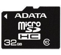 Карта памяти micro SDHC 32Gb A-Data (AUSDH32GCL10-R); Class 10; No adapter