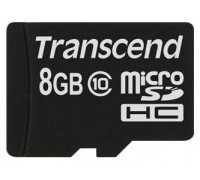 Карта памяти micro SDНС 8Gb Transcend; Class 10; No adapter (TS8GUSDC10)