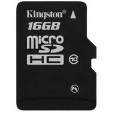 Карта памяти micro SDHC 16Gb Kingston (SDC10/16GBSP); Class 10; No adapter