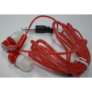 Наушники Sony 2201; (вакуумные); Red&White