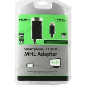Скороварка Переходник MHL Adapter; micro USB to HDMI; Smartphone-HDTV; 1.8m; Black