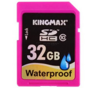 Карта памяти SDHC 32Gb Kingmax; WaterProof (KM32GSDHC10W); Class 10
