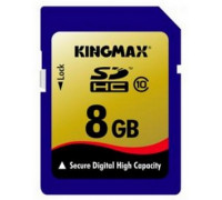 Карта памяти SDHC 8Gb Kingmax; (KM08GSDHC10); Class 10