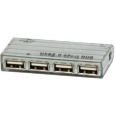 USB разветвитель (HUB) Viewcon VE410; HUB USB 2.0; 4 порта; Silver (VE-410)