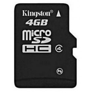 Карта памяти micro SDHC 4Gb Kingston (SDC4/4GBSP)