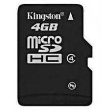 Карта памяти micro SDHC 4Gb Kingston; Class 4; With SD-adapter (SDC4/4GB)