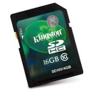 Карта памяти SDHC 16Gb Kingston (SD10V/16GB)