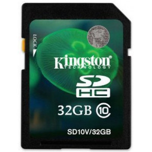 Карта памяти SDHC 32Gb Kingston (SD10V/32GB)
