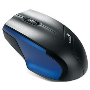 Мышь беспроводная Genius NS-6015; Wireless Optical Mouse; Black-Blue (31030101103)