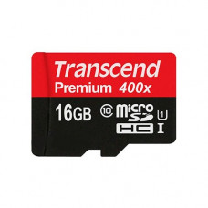 Карта памяти micro SDHC 16Gb Transcend; Class 10 UHS-I Premium 300X; No adapter (TS16GUSDCU1)