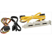 Планка с eSATA портом (2x eSATA + питание 4-pin)