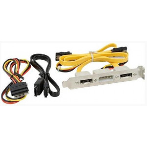 Планка с eSATA портом (2x eSATA + питание 4-pin)