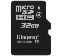 Карта памяти micro SDHC 32Gb Kingston; Class 4; No adapter (SDC4/32GBSP)