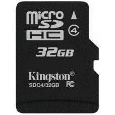 Карта памяти micro SDHC 32Gb Kingston; Class 4; No adapter (SDC4/32GBSP)