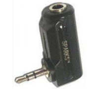 Переходник для наушников; Jack 2.5mm вилка - Jack 3.5mm розетка; Sparks Gold; стерео-аудио; (SG1106)